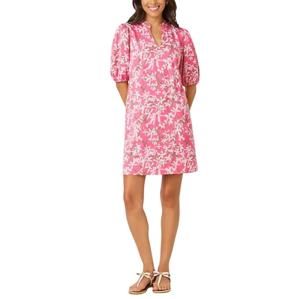 Lilly Pulitzer Women's Confetti Pink Liza Overprint Carey Dress Size M - Picture 11 of 11